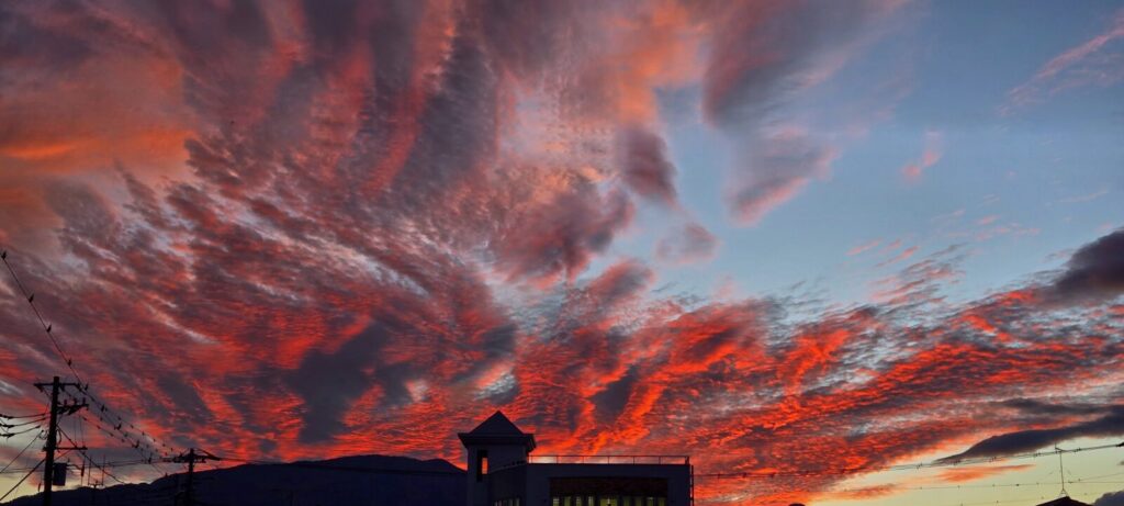 夕暮れ